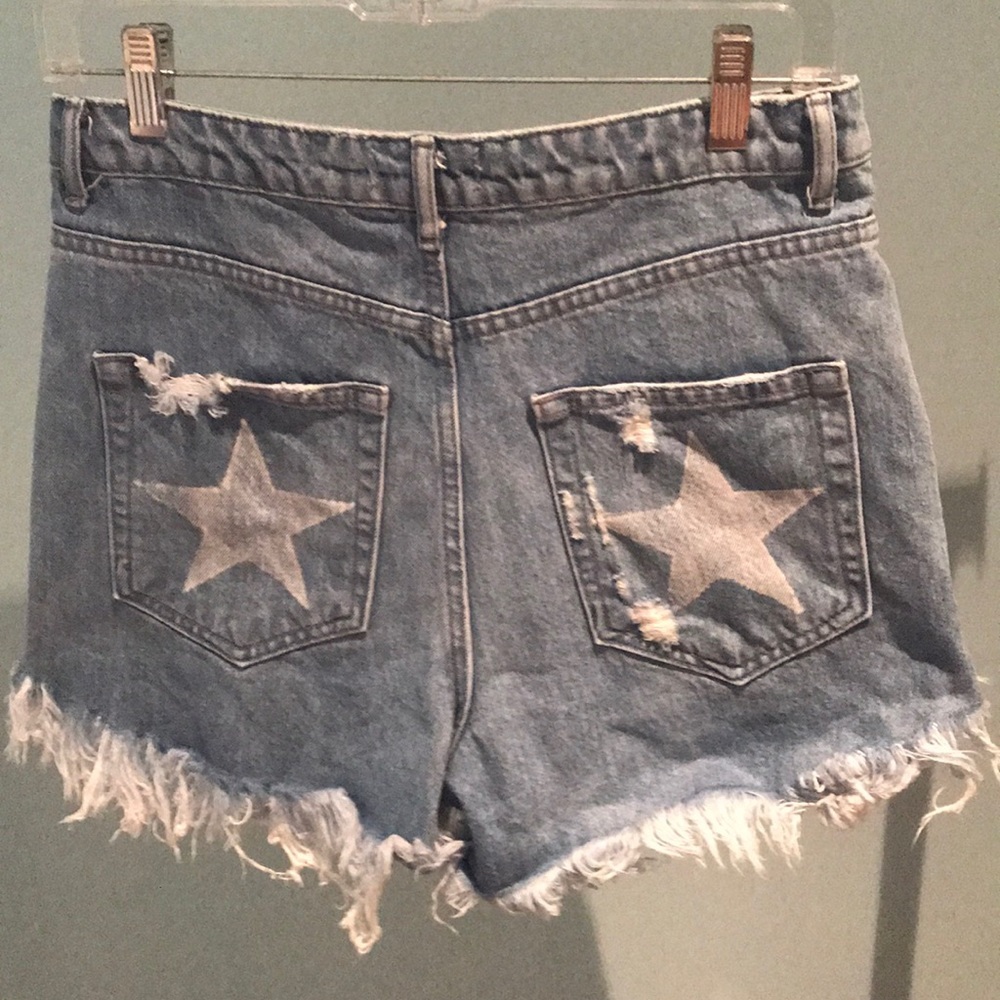 Show Me Your Mumu distressed jean shorts - Picture 2 of 7